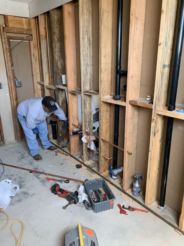 Commercial rough-in plumbing for Water Heater Replacement in Kimball
